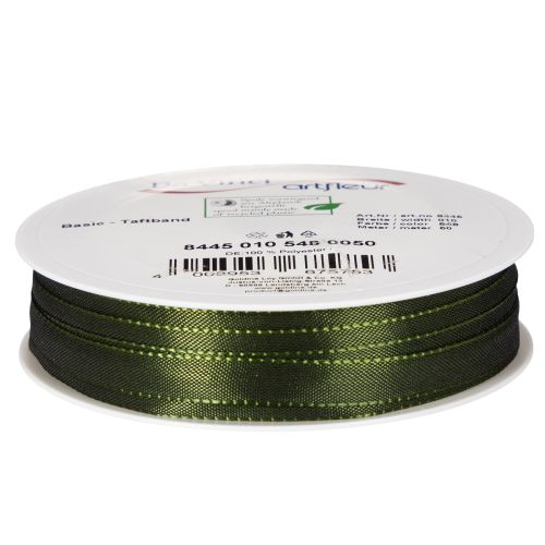 Dark Green Narrow Taffeta