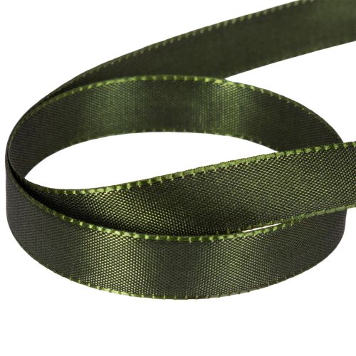 Green Moss Satin Ribbon with