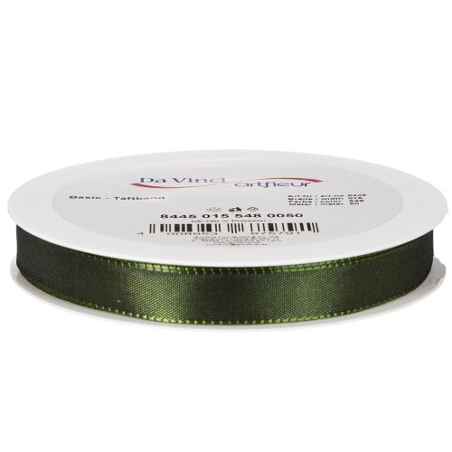 Green Moss Satin Ribbon with