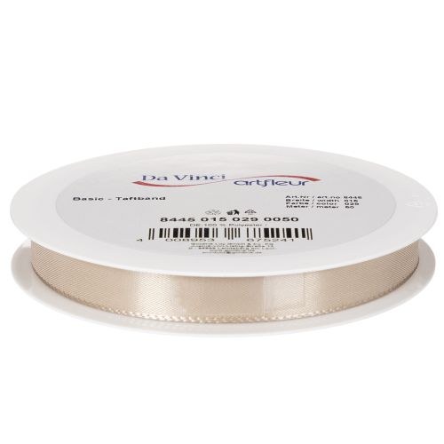 Satin Ribbon Taft Beige 15mm x