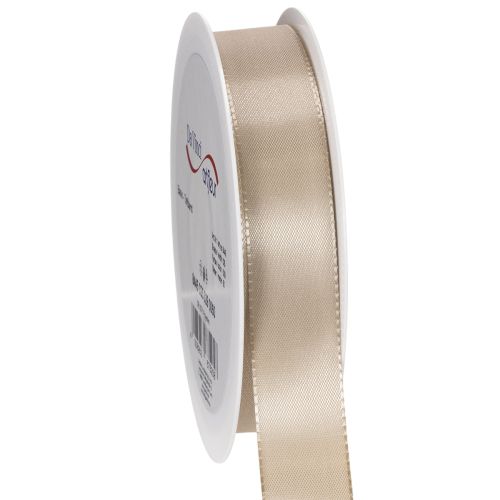 Beige Satin Decorative Ribbon 25mm x 50m buy online | Floristik24.co.uk