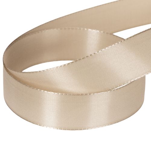 Beige Satin Decorative Ribbon