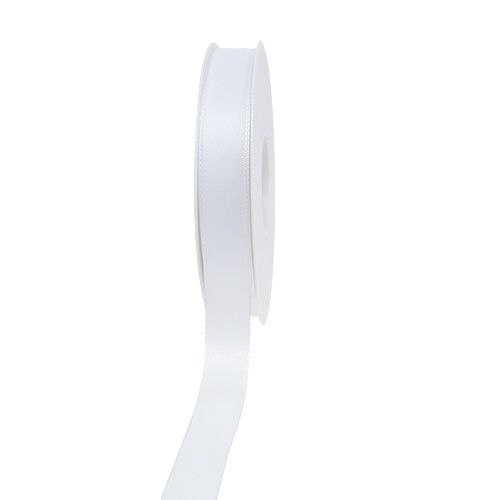Product Decoration ribbon white 15mm 50m