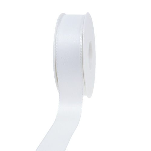 Decorative ribbon white 40mm 50m