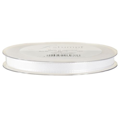 Product Decorative ribbon white 8mm 50m
