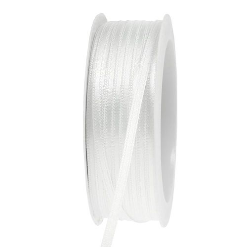Product Decorative ribbon white 3mm 50m