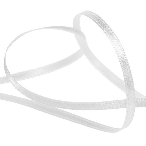 Product Decoration ribbon white 3mm 50m