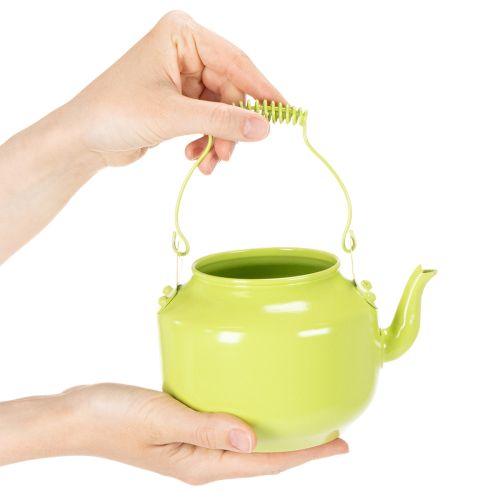 Decorative teapot as a flower vase, nostalgic retro style | Floristik24.co.uk