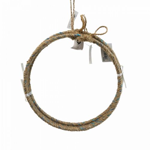 Product Decorative ring jute Scandi decorative ring for hanging Ø25cm 4pcs