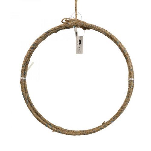 Floristik24 Decorative ring jute Scandi decorative ring for hanging Ø30cm 3pcs