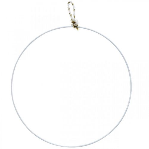 Decorative ring metal white for hanging metal ring Ø38cm 3pcs