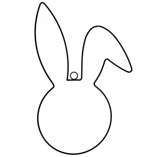 Floristik24 Decorative ring Easter bunny decoration metal, hanging decoration Easter 40.5cm