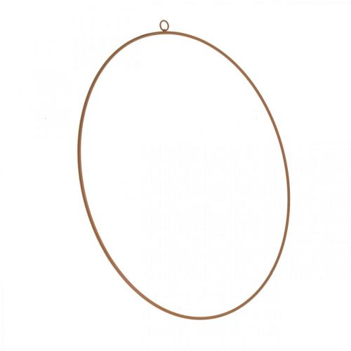 Product Decorative ring metal, metal ring for hanging, decorative ring patina Ø28cm 4pcs