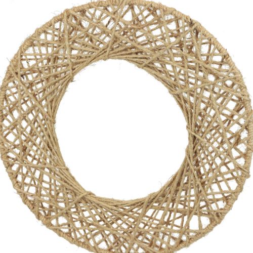 Product Decorative rings jute covered hanging decoration boho decoration natural Ø38cm 2pcs