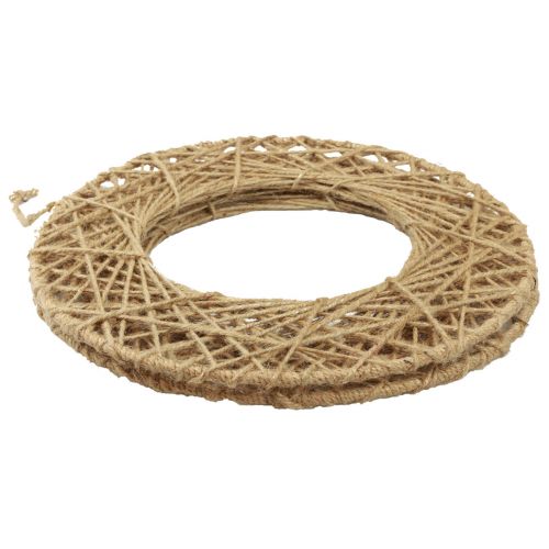 Product Decorative rings jute covered hanging decoration boho decoration natural Ø38cm 2pcs