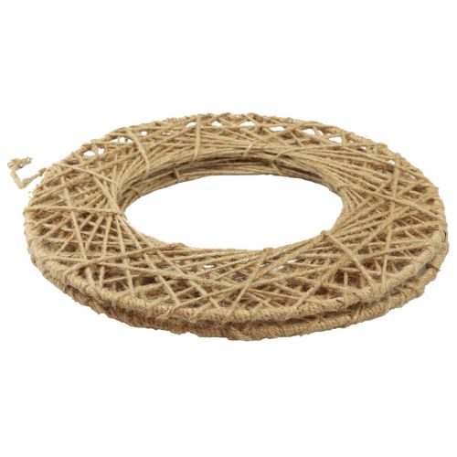 Product Decorative rings jute covered hanging decoration boho decoration nature Ø38cm 2pcs