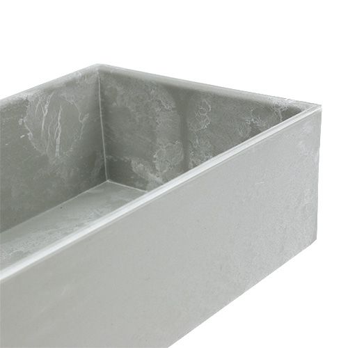 Product Decorative bowl square gray 32cm x 10.5cm H5cm