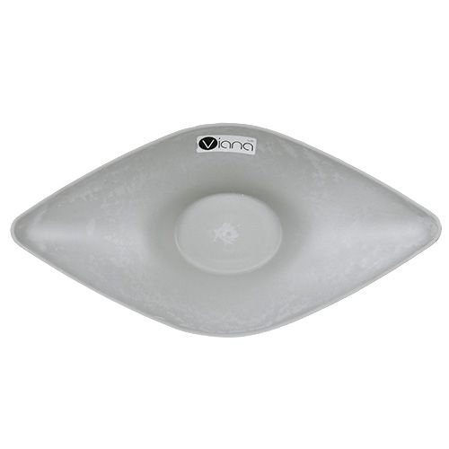 Product Decorative bowl gray 34cm x 17.5cm H10cm, 1pc