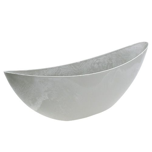 Floristik24 Decorative bowl light gray 55.5cm x 14cm H17.5cm, 1p