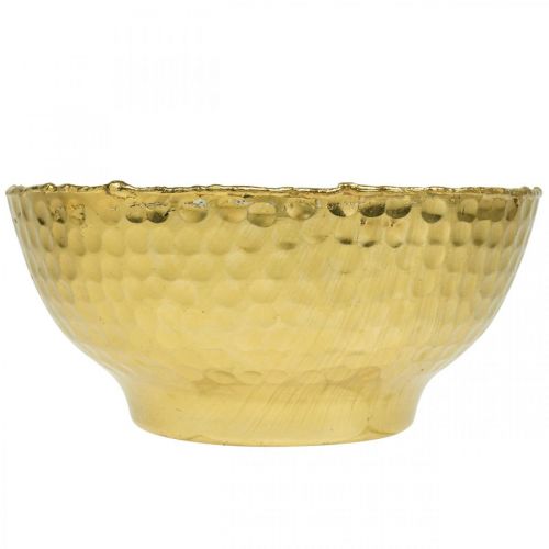 Product Decorative bowl metal Vintage bowl gold Metal bowl Ø16cm