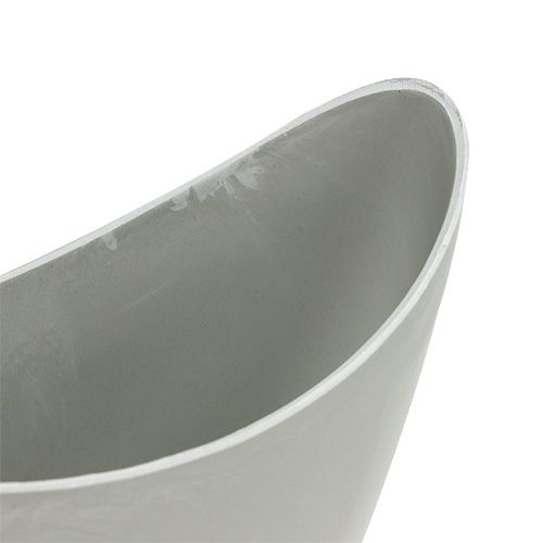 Product Decorative bowl plastic gray 20cm x 9cm H11.5cm, 1p