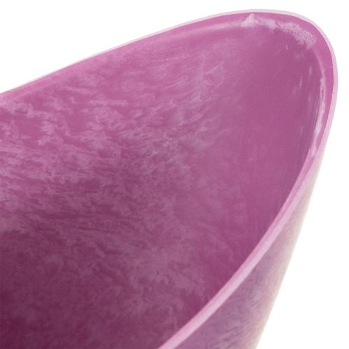 Pink Plastic Decorative Bowl 20cm x 9cm x 11.5cm | Floristik24.co.uk