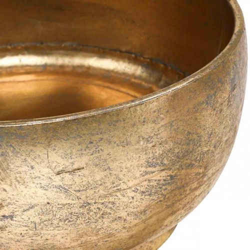 Product Decorative bowl metal golden antique look Ø23.5/33/43cm set of 3