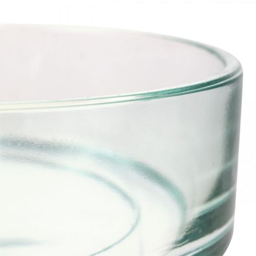 Product Decorative bowl glass glass bowl round flat clear Ø15cm H5cm