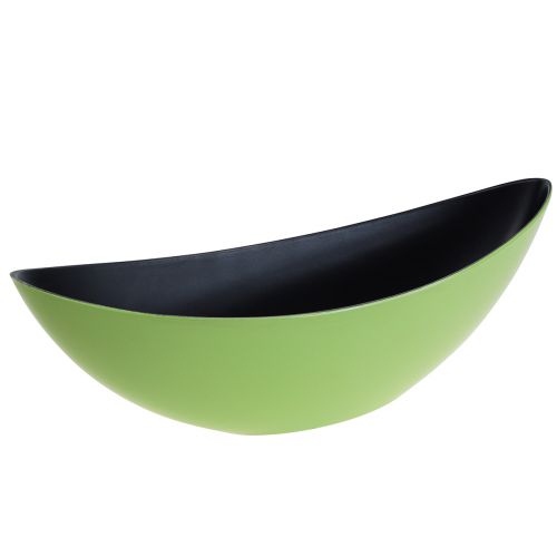 Decorative bowl oval plant boat green 38.5x12.5x13cm