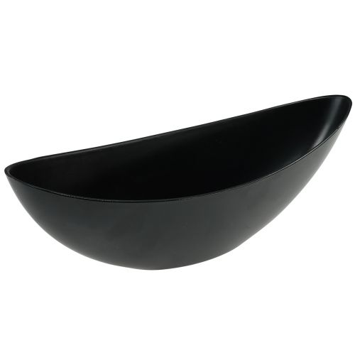 Floristik24 Decorative Bowl Black Table Decoration Plant Boat 38.5x12.5x13cm