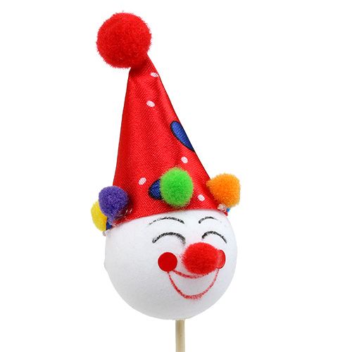 Floristik24 Decorative plug clown party decoration table decoration 6pcs