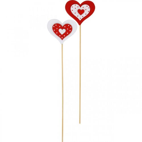Product Decorative heart plug, wedding decoration, flower decoration for Valentine's Day, heart decoration 18 pieces