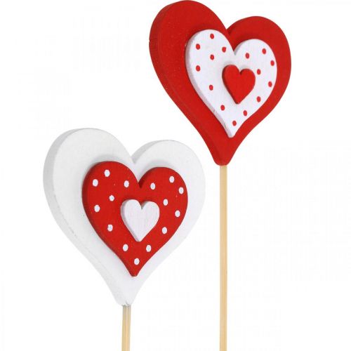Product Decorative heart plug, wedding decoration, flower decoration for Valentine's Day, heart decoration 18 pieces