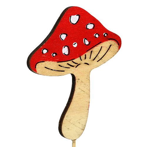 Floristik24 Deco plug mushrooms 8,5cm Mix 9pcs