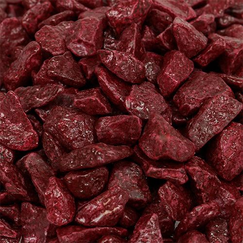 Floristik24 Decorative stones 9mm - 13mm 2kg Burgundy