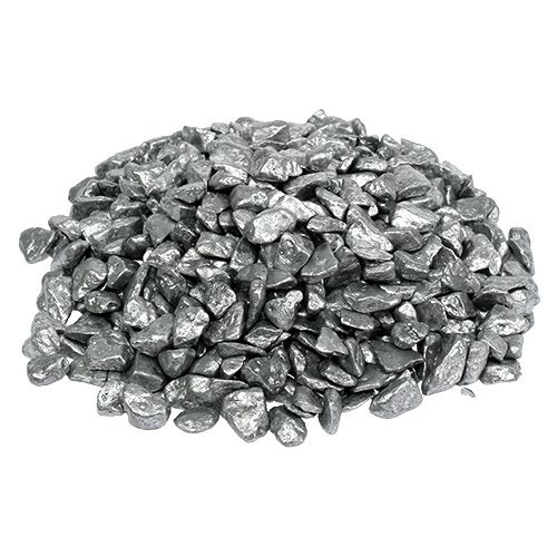 Floristik24 Decorative stones 9mm - 13mm 2kg silver