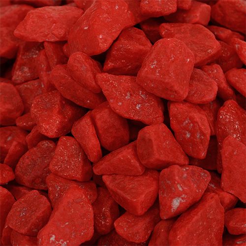 Floristik24 Decorative stones 9mm - 13mm red 2kg