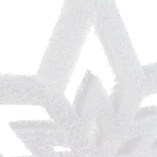 Christmas Tree Decoration Star White, snow effect 28cm L40cm 1pc