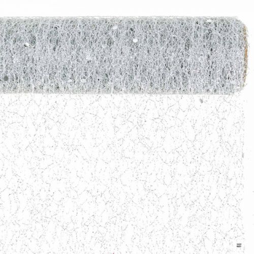 Product Table band decorative fabric gray silver x 2 assorted 35x200cm