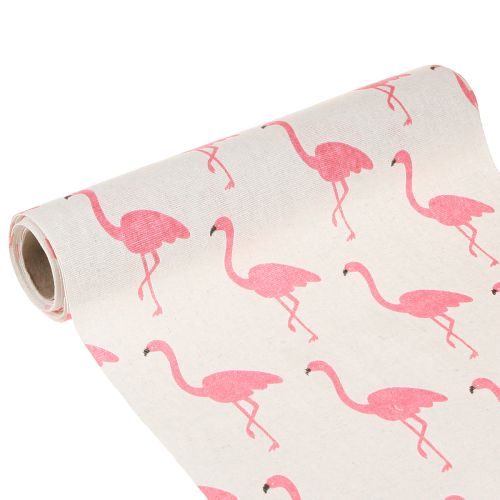 Deco fabric Flamingo White-Pink 30cm x 3m