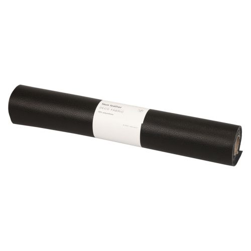 Product Faux leather black decorative fabric black leather 33cm×1.35m