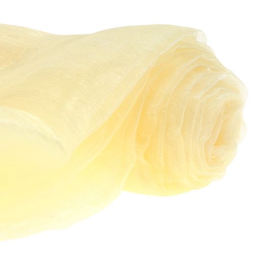 Floristik24 Decoration fabric organza cream 150cm x 300cm