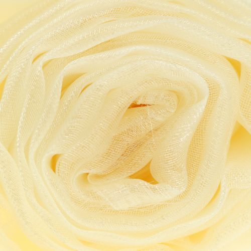 Floristik24 Decoration fabric organza cream 150cm x 300cm