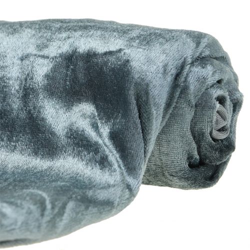 Floristik24 Decorative fabric Velvet Anthracite 140cm x 300cm