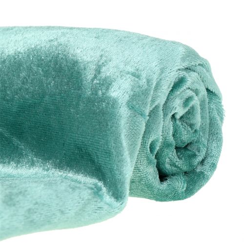 Floristik24 Decorative fabric Velvet mint green 140cm x 300cm