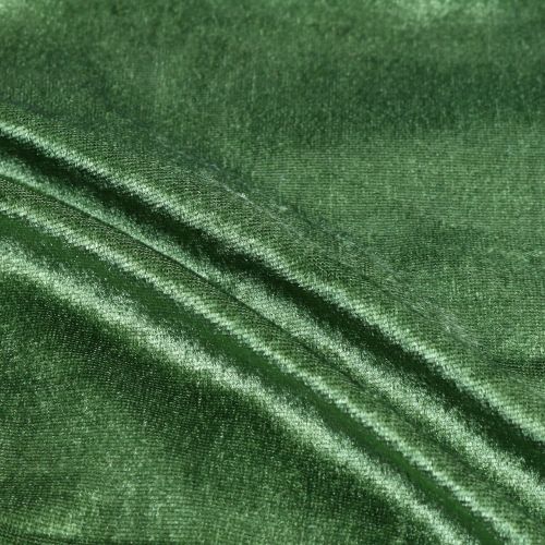 Floristik24 Decorative fabric Velvet moss green 140cm x 300cm