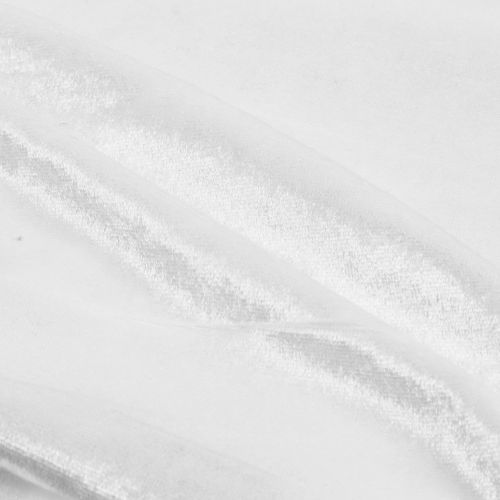 Floristik24 Decorative fabric velvet white 140cm x 300cm