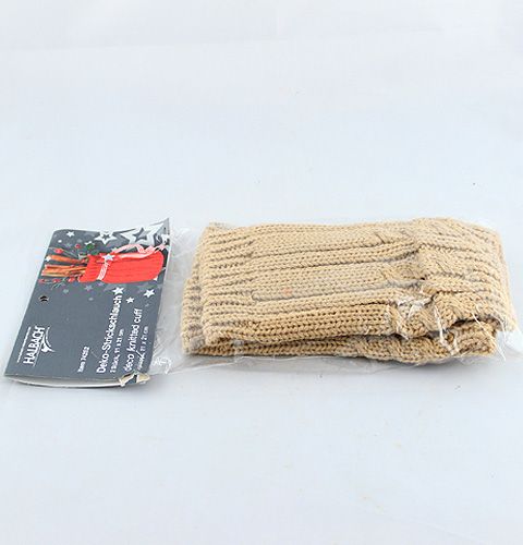 Product Decorative knit hose 11 x 21cm Brown 2pcs