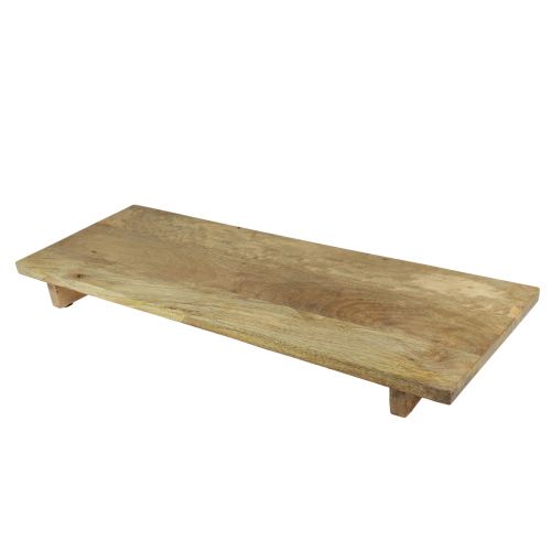 Decorative wooden tray with mango wood base 80x6x27.5cm