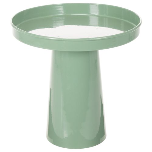 Green Metal Decorative Plate with Round Base, 20cm, for Flower Arrangements buy online | Floristik24.co.uk